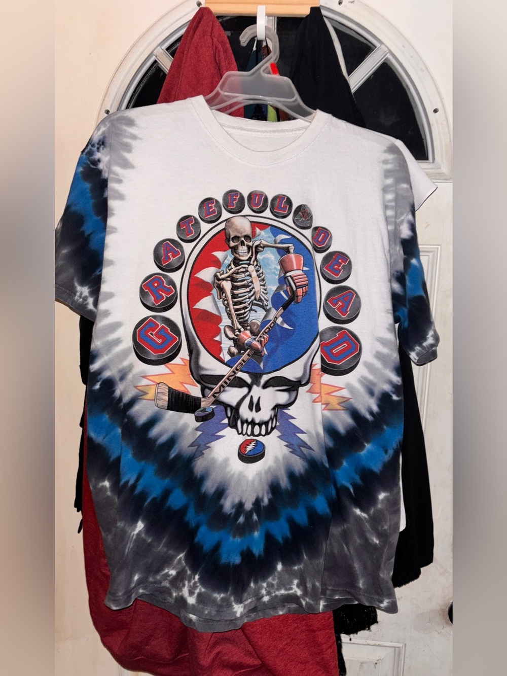 Liquid Blue Grateful Dead Hockey Skeleton Tee • USA Made • Size L